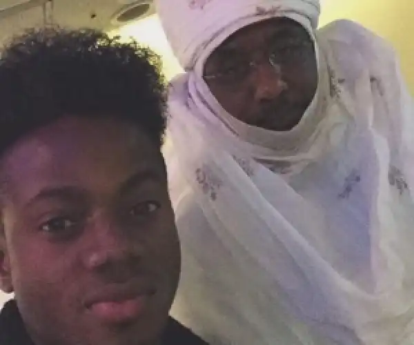 Photo: Korede Bello Takes Selfie With The Emir Of Kano, Sanusi Lamido